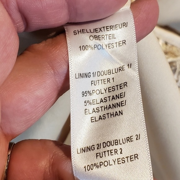 Adrianna Papell Lace with Waist Tie Long Gown - Picture 8 of 16